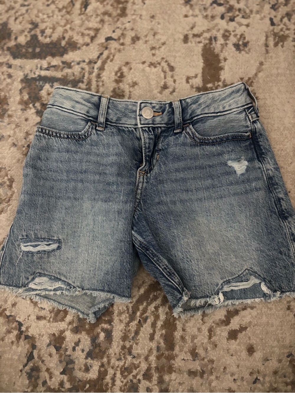 abercrombie kids faded light blue boyfriend jeans